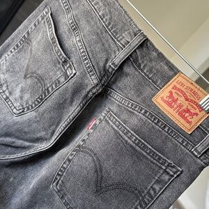 Levi's Men's Charcoal Straight Jeans